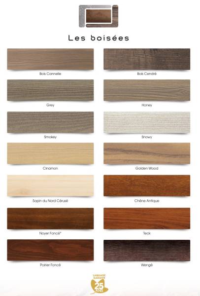 Thermolaquage ton bois Vérandas pergolas carport